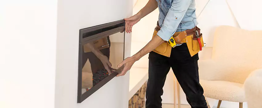 Metal Fireplace Installation in Cedar Park, Texas